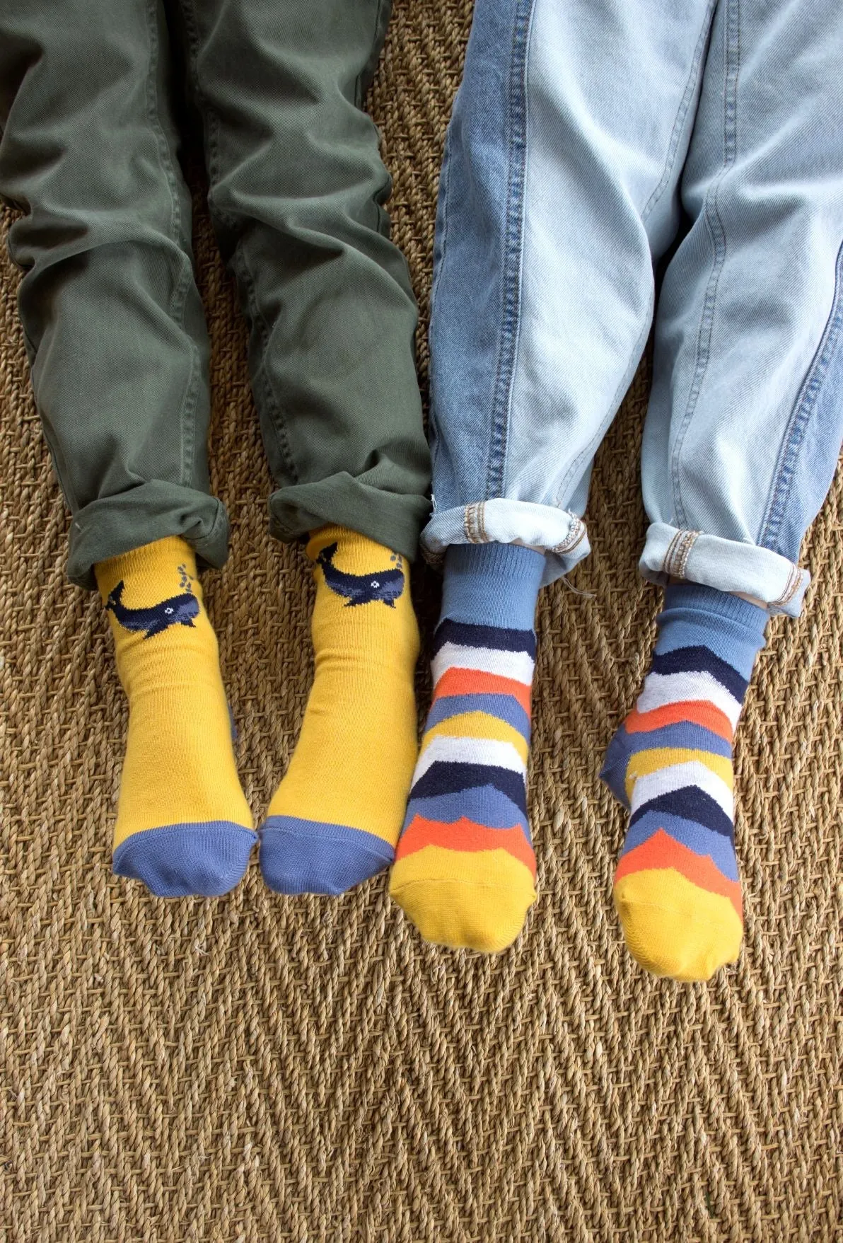 3pk Cotton Ocean Ankle Socks