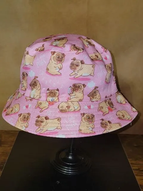 Adult Size Pug Bucket Hat