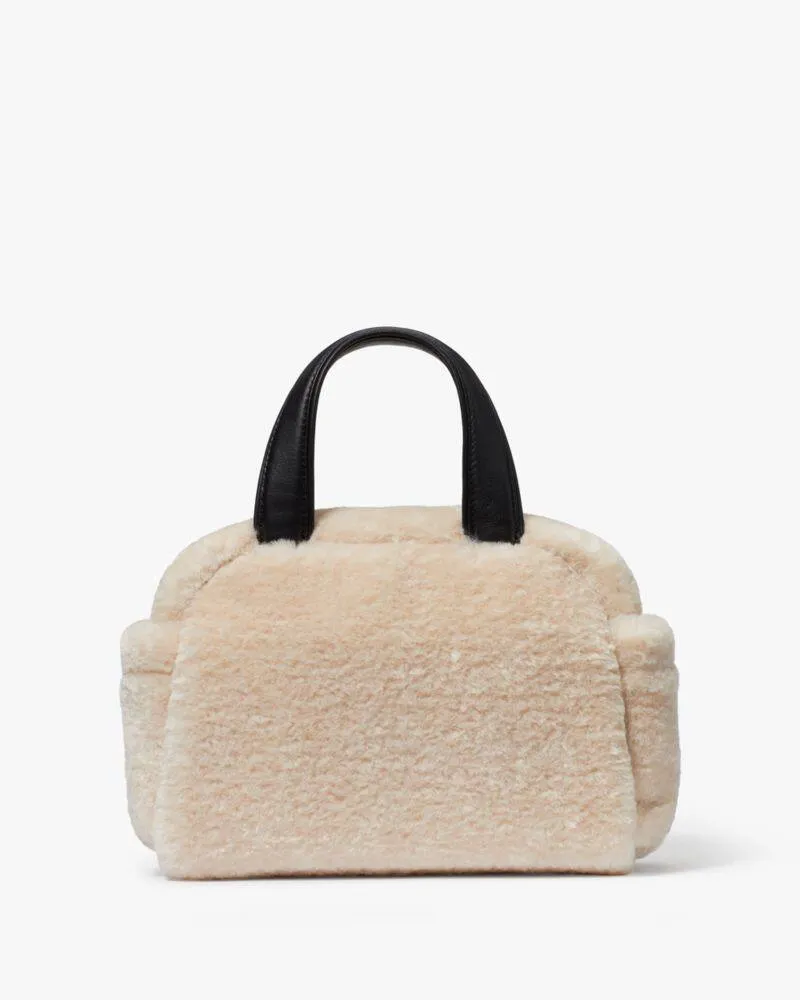 APRES CHIC FAUX SHEARLING SATCHEL