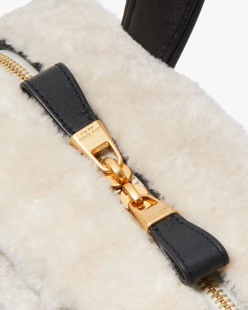 APRES CHIC FAUX SHEARLING SATCHEL