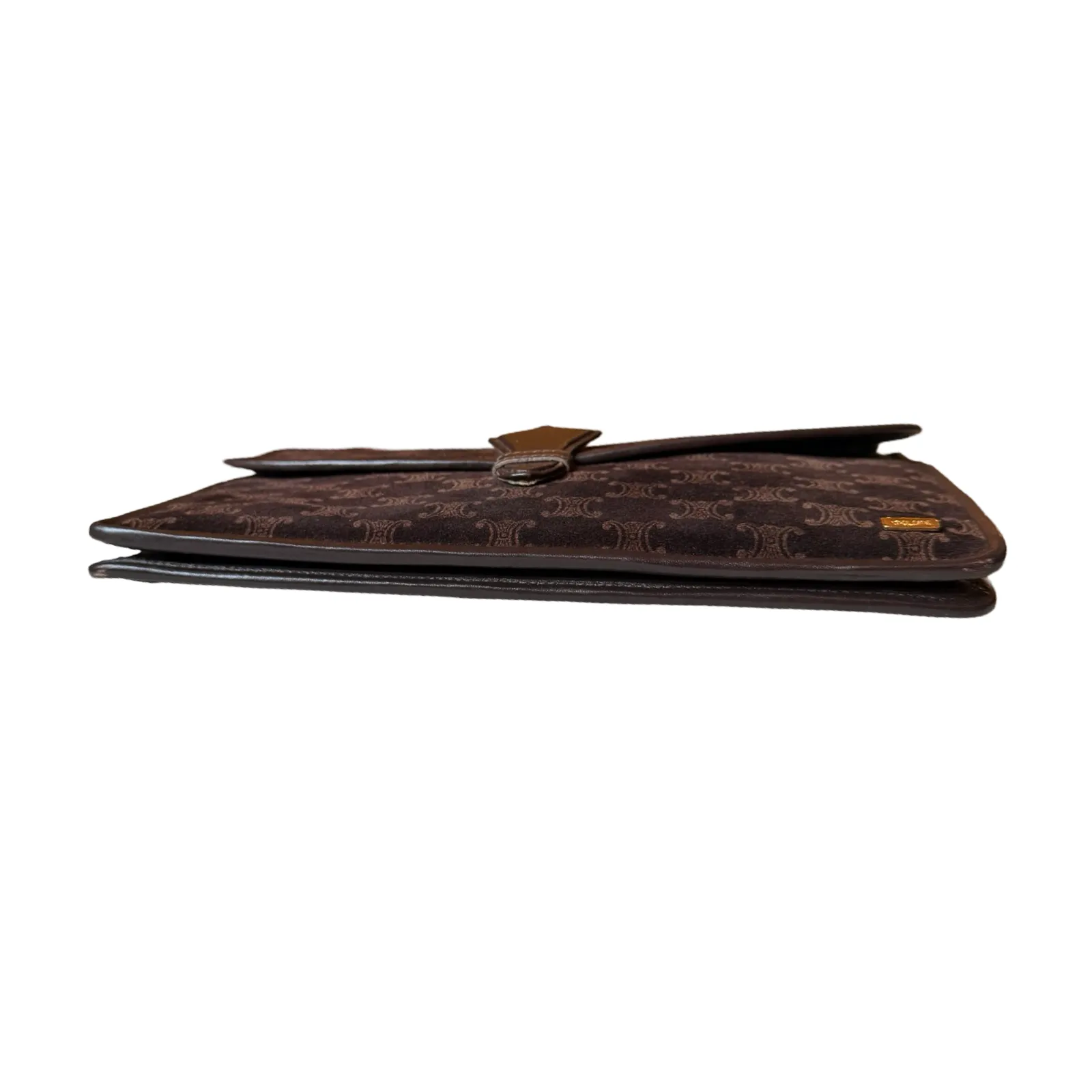 Celine Vintage Suede Macadam Clutch