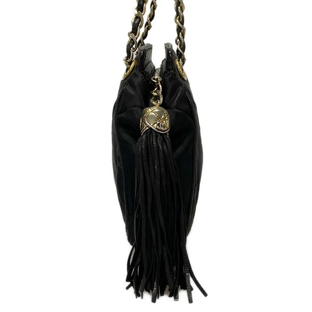 Chanel - Black Gold Satin Hardware