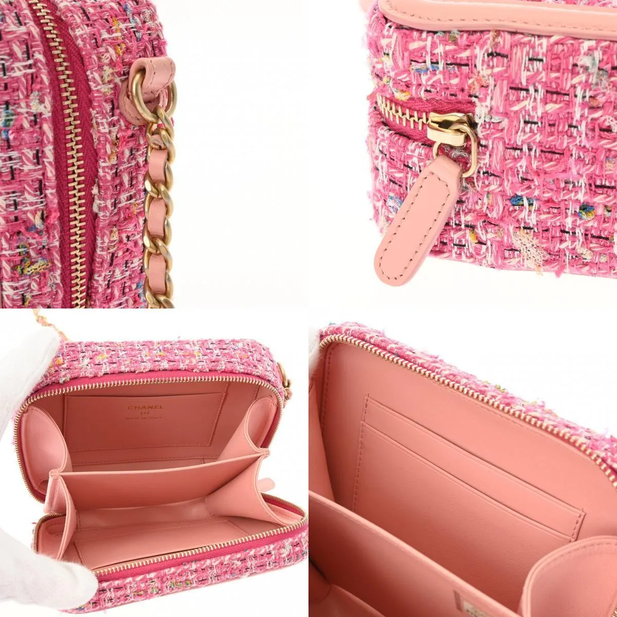 Chanel Cc Figley Mini Chainshoulder Pink