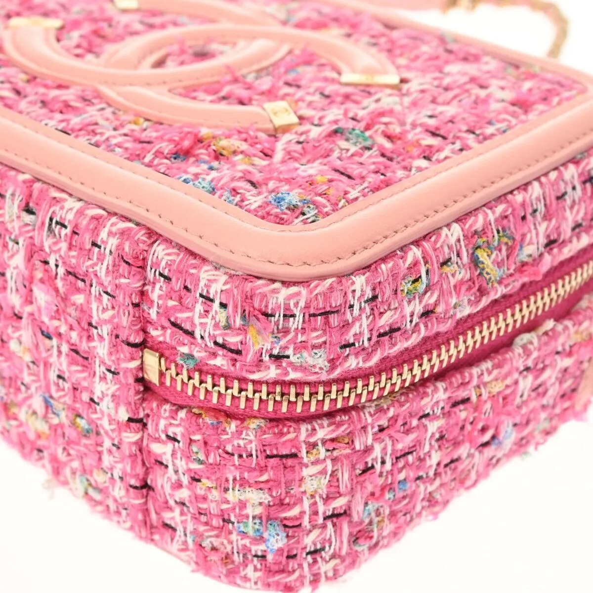 Chanel Cc Figley Mini Chainshoulder Pink