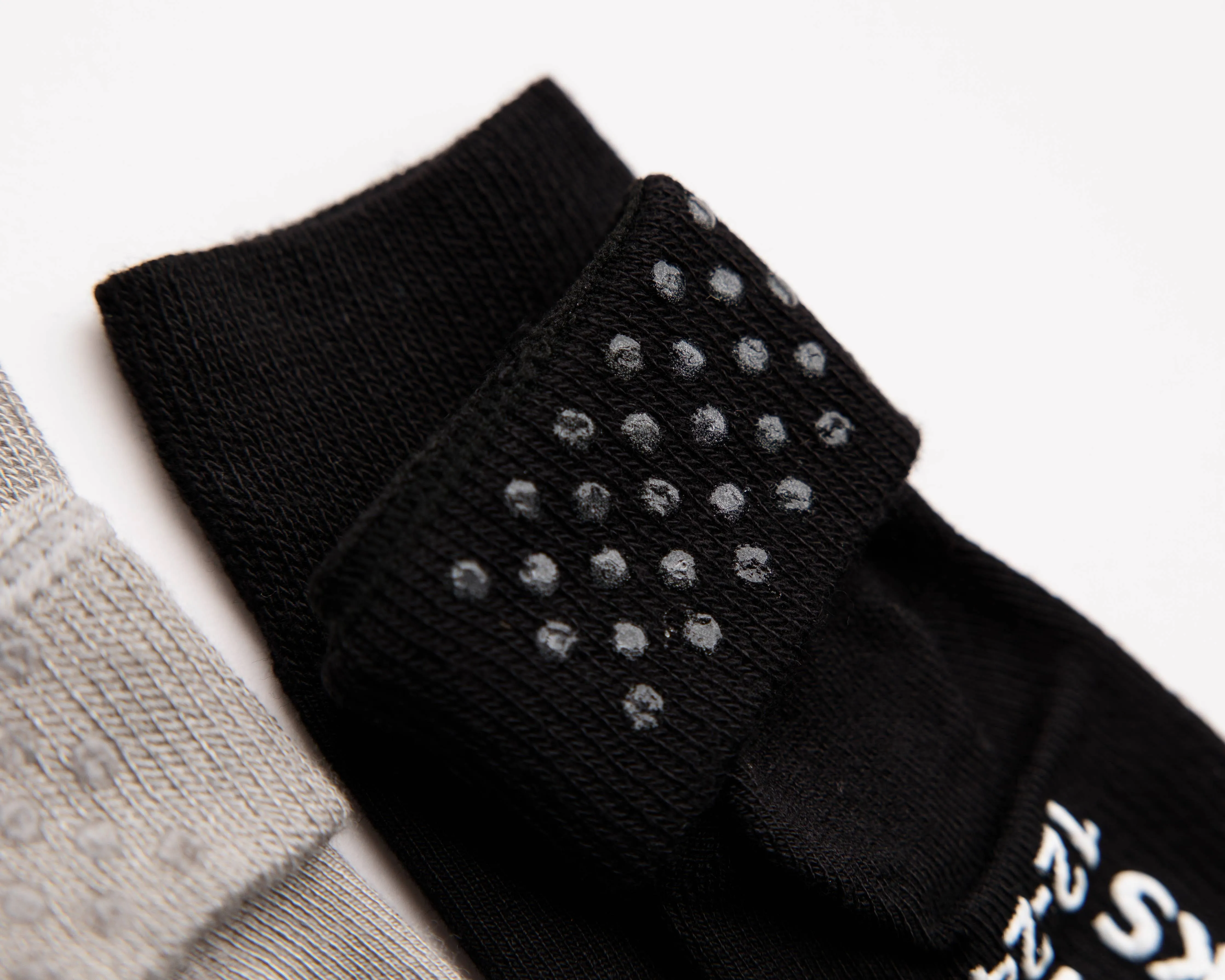 Charlie - Non-Slip Baby Socks Kids Socks White, Gray, Black