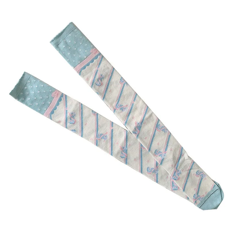 Kawaii Candy Color Lolita Knee Socks
