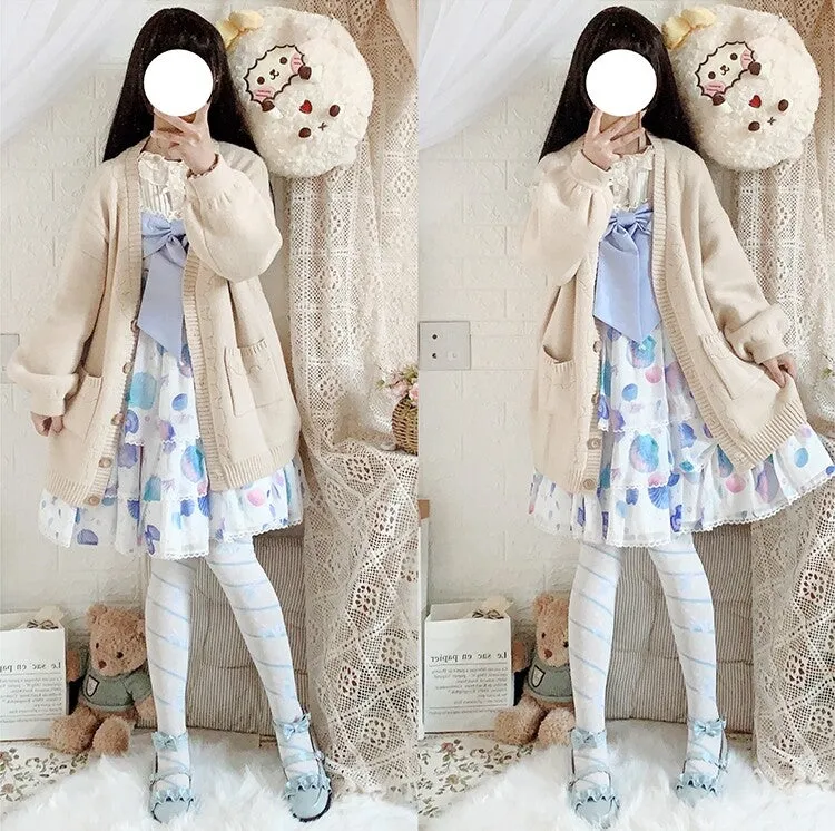 Kawaii Candy Color Lolita Knee Socks
