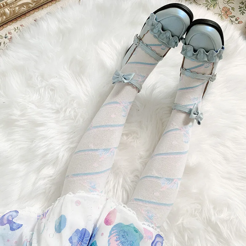 Kawaii Candy Color Lolita Knee Socks