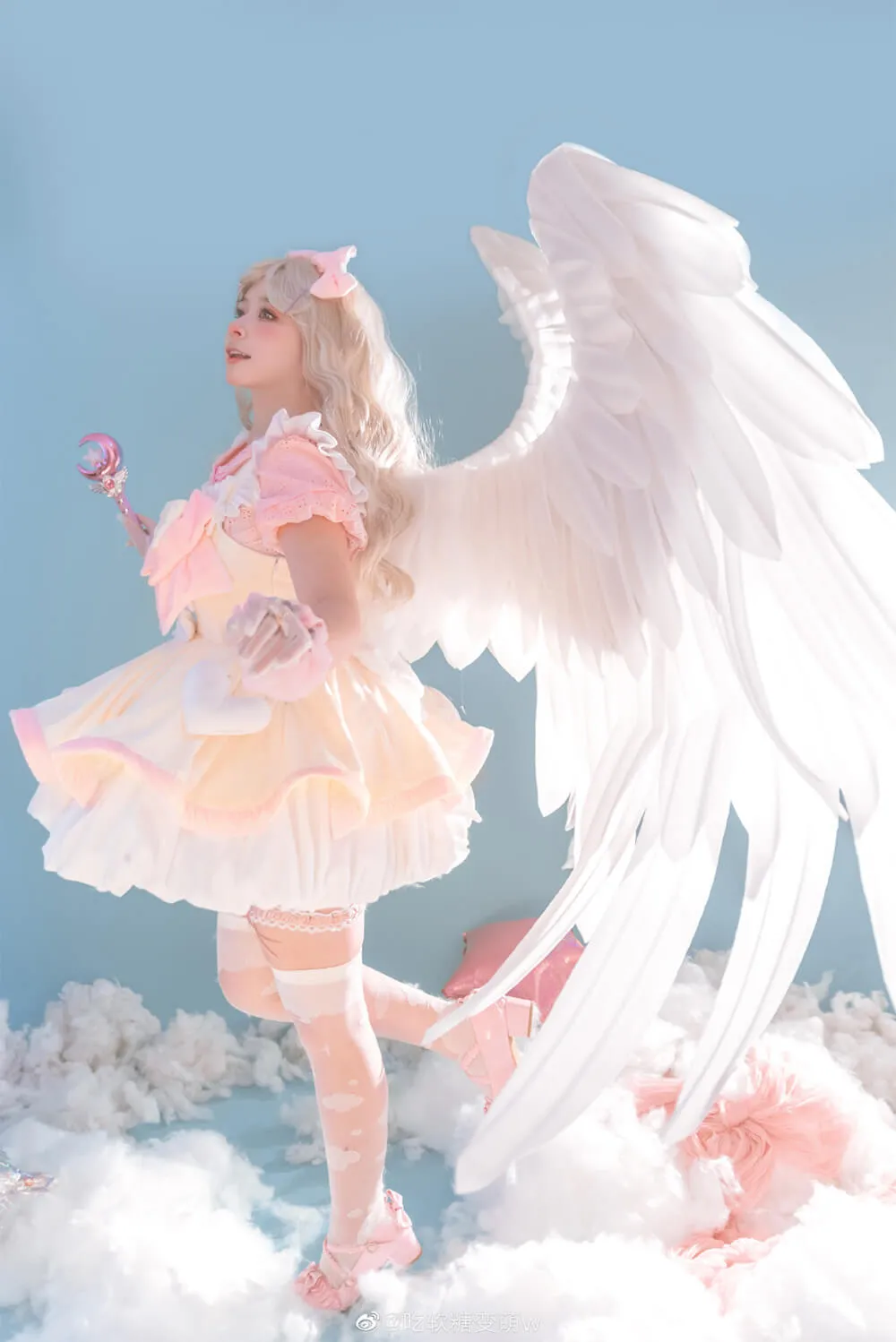 Lolita Cotton Cloud Over Knee Socks