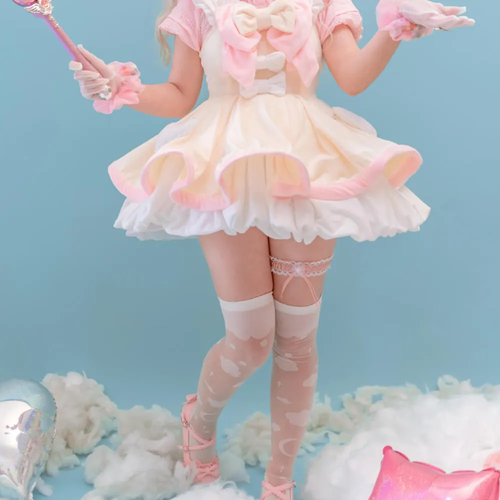 Lolita Cotton Cloud Over Knee Socks