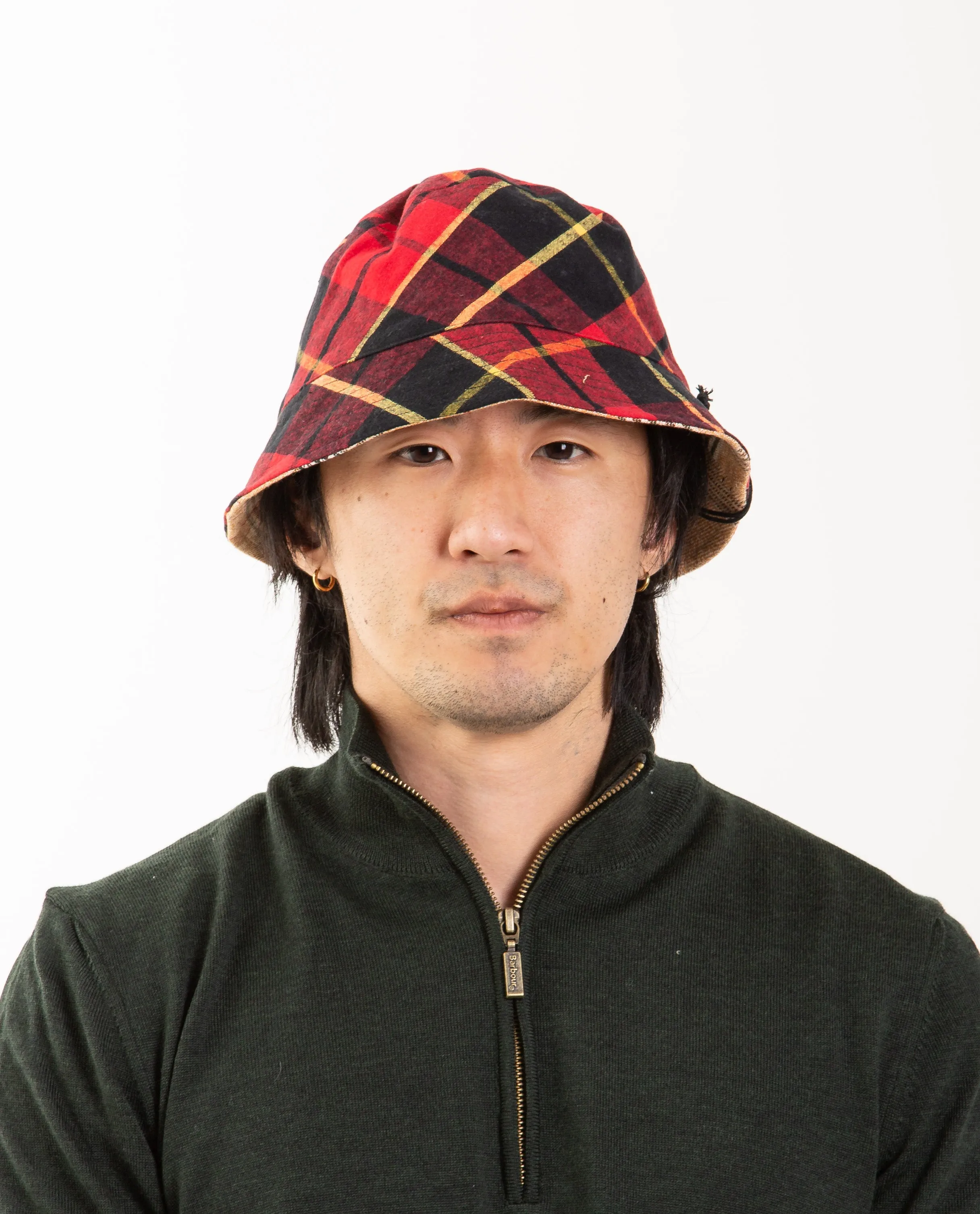 No. 72 Reversible Bucket Hat Red Multi