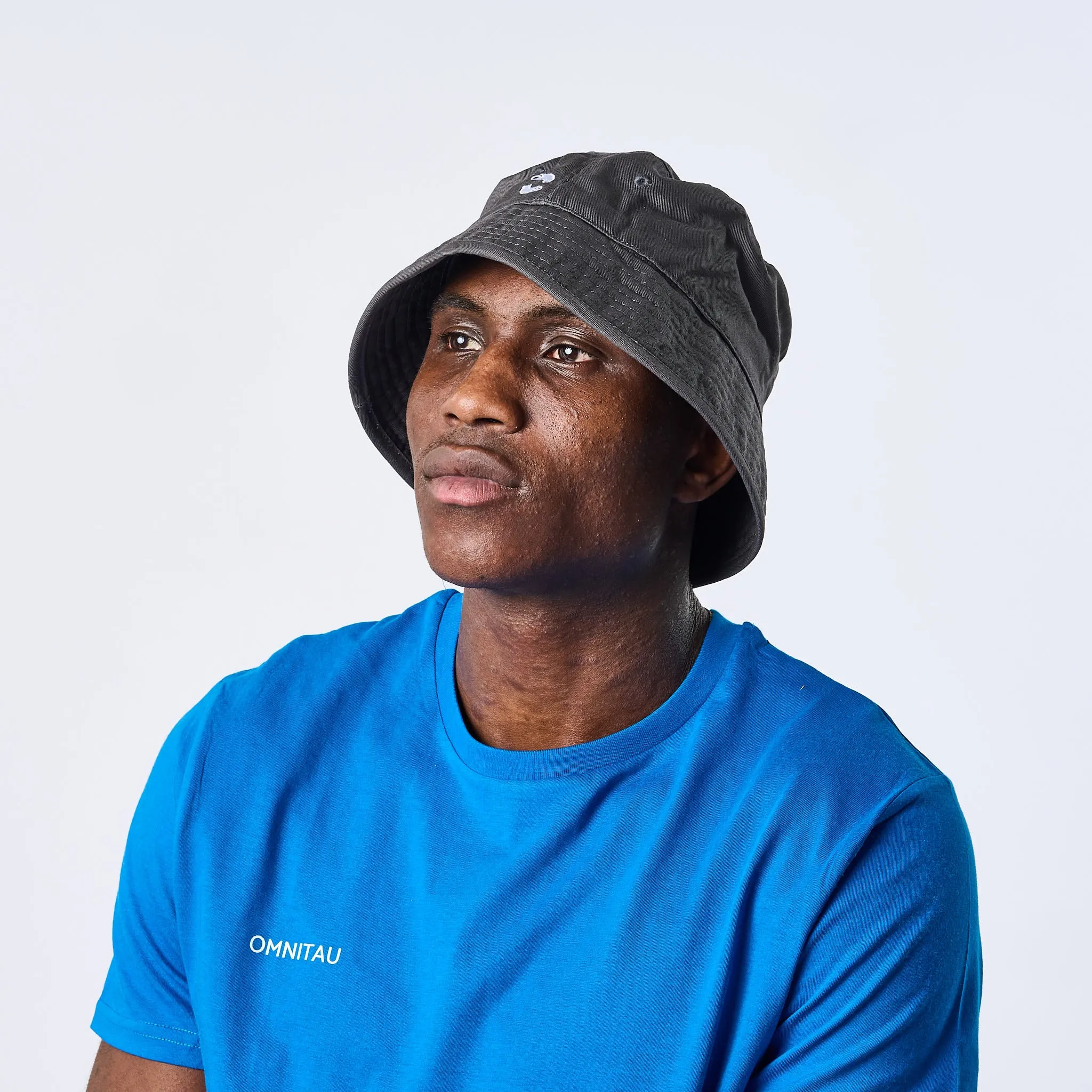 Omnitau Team Sports Organic Cotton Bucket Hat - Grey