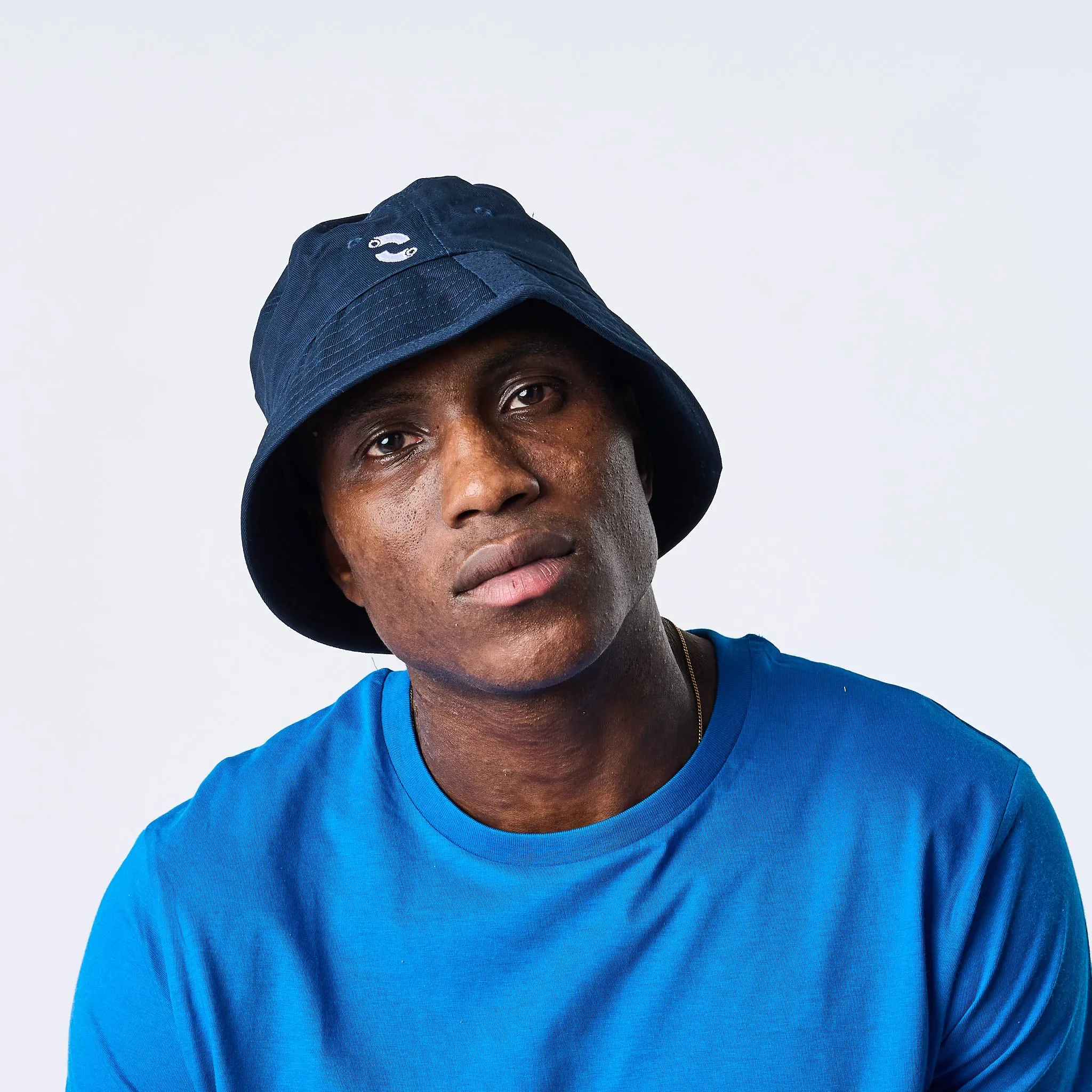 Omnitau Team Sports Organic Cotton Bucket Hat - Navy