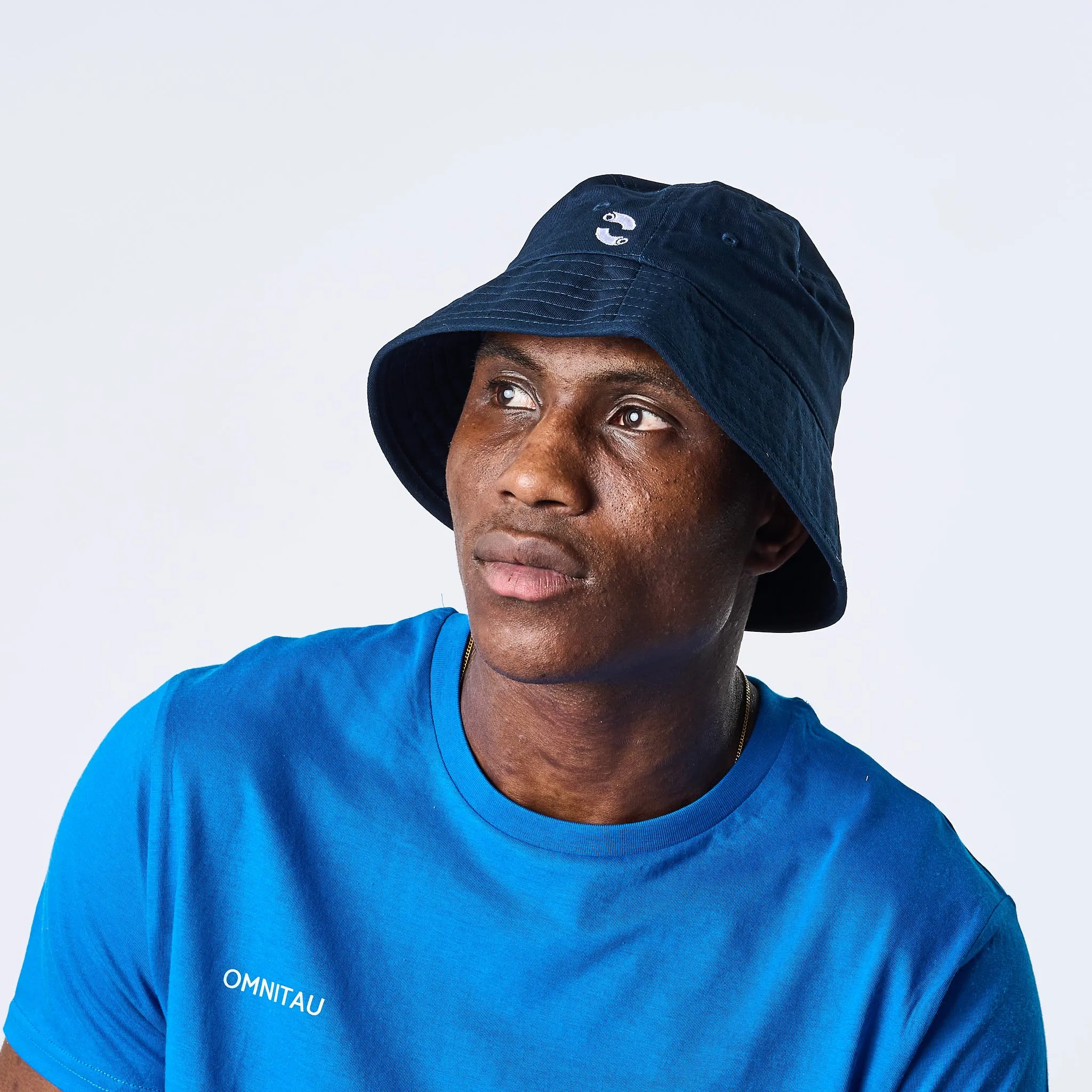 Omnitau Team Sports Organic Cotton Bucket Hat - Navy