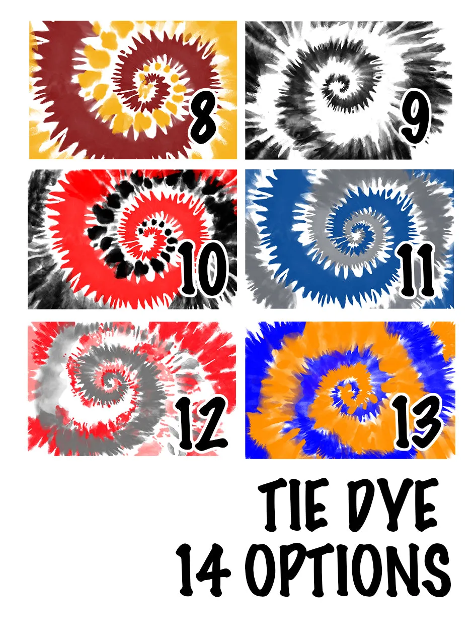 Personalized Figure Skating Knee High Socks - Tie Dye Background