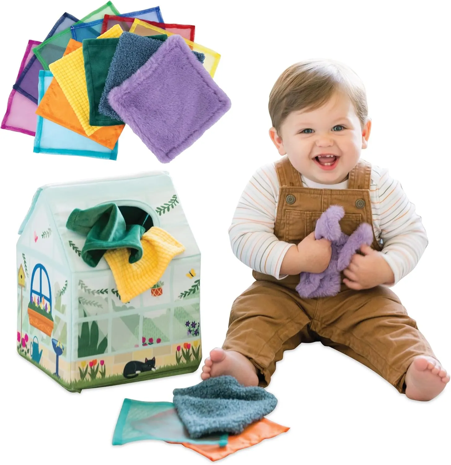 Sensory Sprouts Peek And Pull Sensory Tissue Box