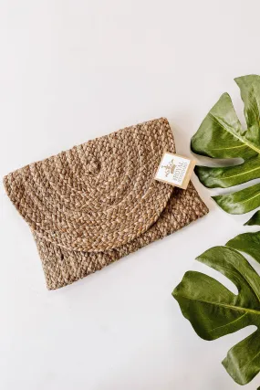 Tahiti Straw Clutch