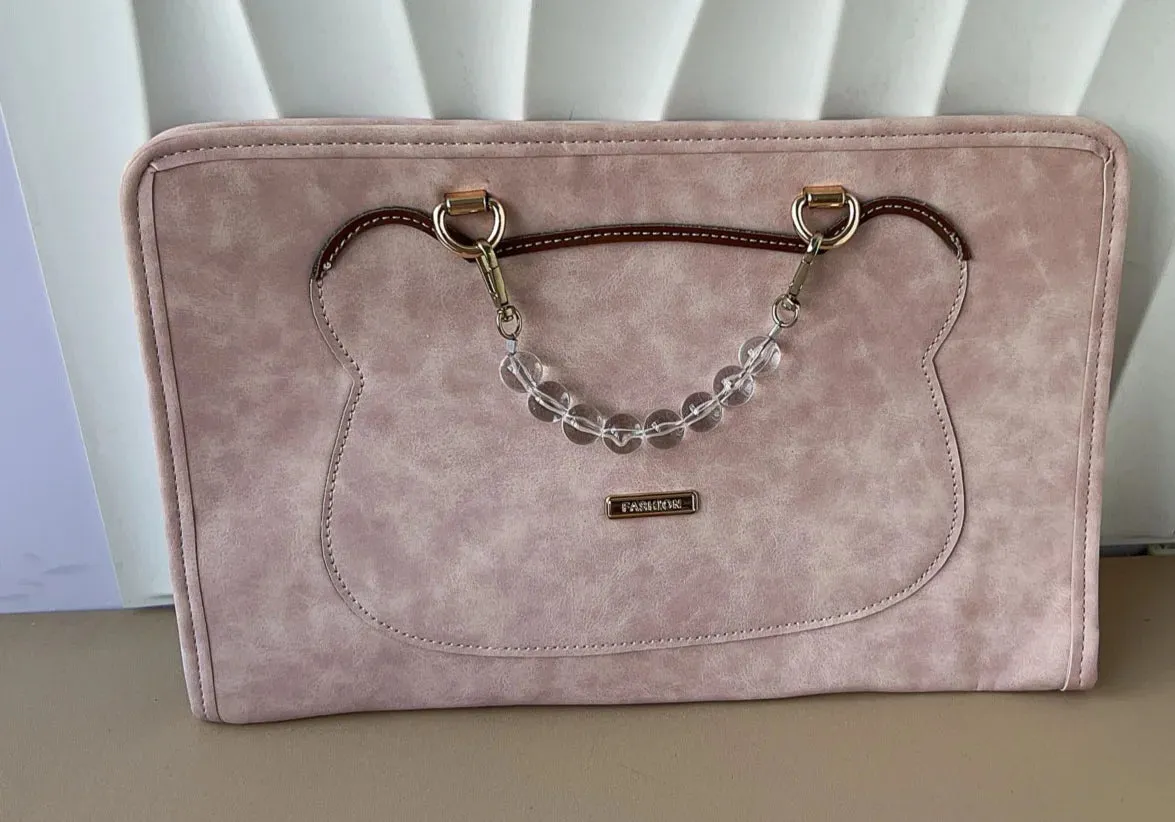 UAKISS  -  Japanese Sweet All Match Y2k Top-Handle Bags Korean Chic Casual Kawaii Women Handbags Girls Fashion Ins Cute Chain Laptop Case
