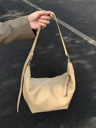 UAKISS  -  Korean All Match Simple Chic Handbags Fashion Casual Women Shoulder Bags Vintage Elegant Office Lady Underarm Bag Y2k Aesthetic