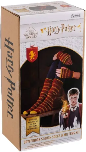 Wizarding World Harry Potter Gryffindor Slouch Socks & Mittens Knitting Kit